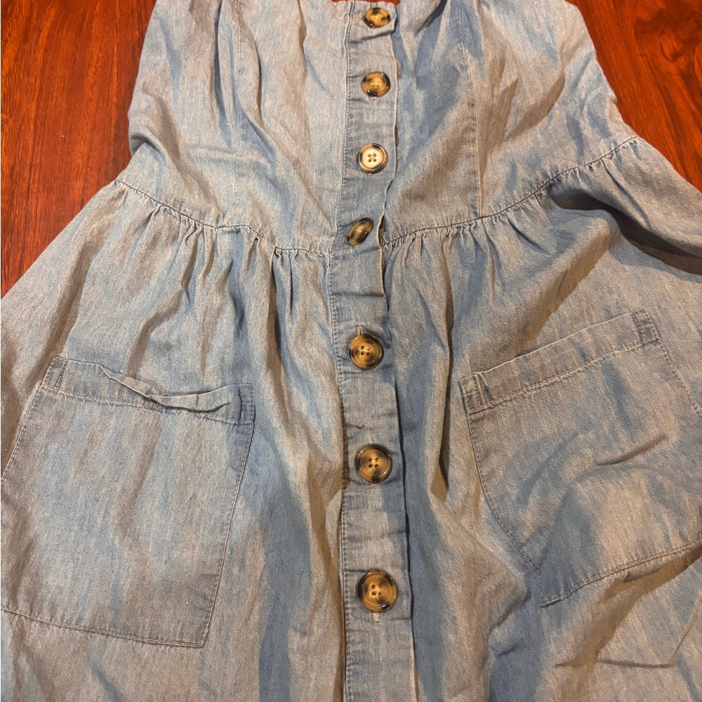 Justify Light Blue Smocked Crop Top